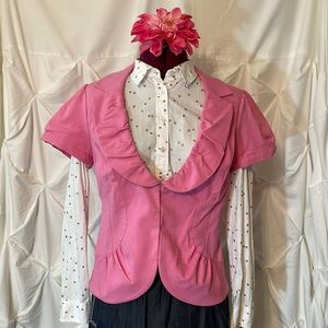 Pink short sleeve jacket